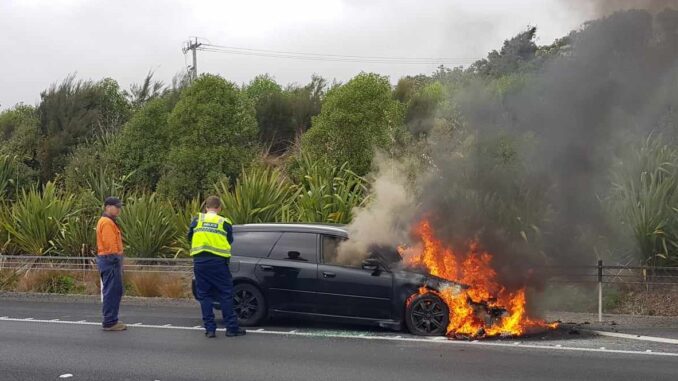 Car Ablaze