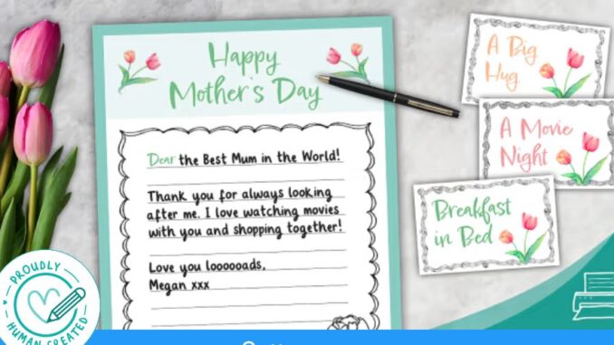 Mothers Day letter wall