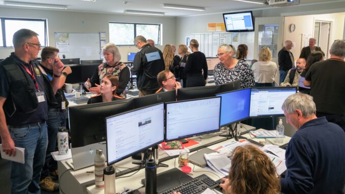 COM - Kapiti EOC tsunami exercise May 2025