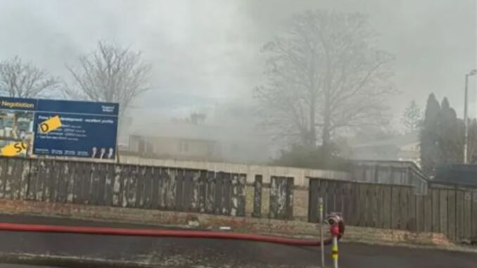 Thick smoke from house fire in Palmerston North