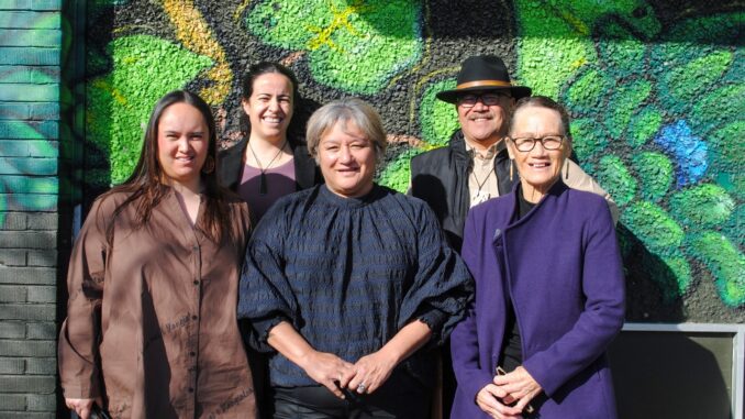 Tu Puna Oranga board members L-R Dr Terina Raureti, Ariana Reweti, Monica Fraser, Rawiri Rikihana, Barbara Rudd